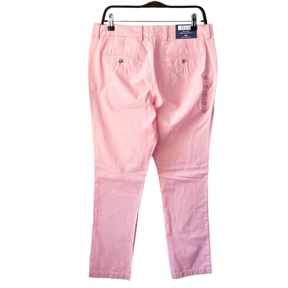Vineyard Vines Slim Fit Breaker Pant in Pink Flamingo | 32 x 34 NWT - Picture 4 of 8